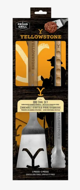 PROUD GRILL YELLOWSTONE 2 PIECE BBQ TOOL SET