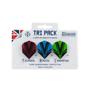 HARROWS DARTS VIVID LIGHTS TRI PACK