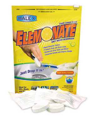 WALEX ELEMONATE GREY WATER LEMON DEDODERISER 5 PACK