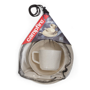 CAMPFIRE BAMBOO 1 PERSON DINNER SET GREY
