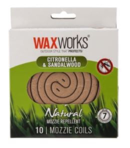 WAXWORKS MOZQUITO COILS 10PK