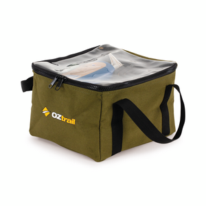 OZTRAIL CLEAR TOP CANVAS BAG MEDIUM