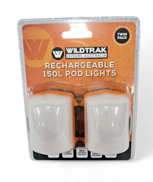 WILDTRAK POD LIGHT 150L RECHARGEABLE TWIN PIACK