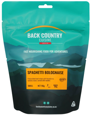 BACK COUNTRY CUISINE SPAGHETTI  BOLOGNESE SMALL