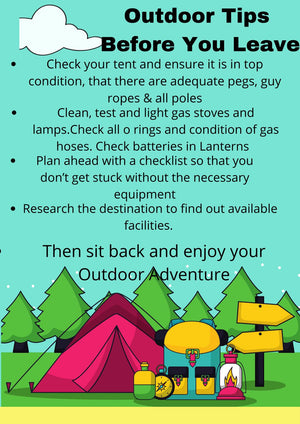 Outdoor Tips Before you Leave