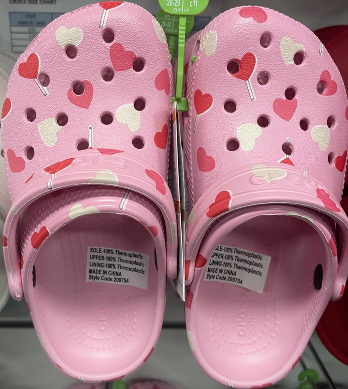 CROCS CLASSIC VDAY CLOG K KIDS FLAMINGO