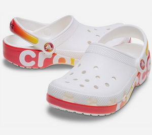 CROCS CLASSIC CLOG K KIDS REFLECTOR WHITE/MULTI [Sz:J1]