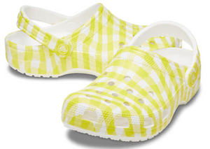 CROCS CLASSIC CLOG ADULT GINGHAM DAYLILY [Sz:M7W9]