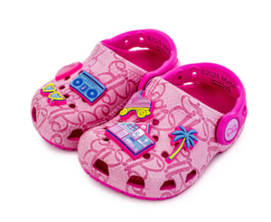 CROCS CLASSIC CLOG T KIDS MATTEL PINK BARBIE [Sz:C6]