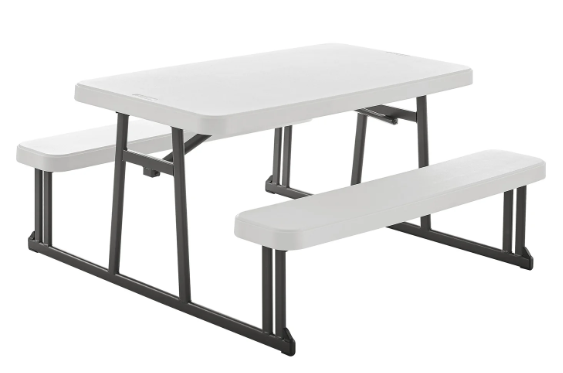 QUEST KIDS FOLDING PICNIC TABLE AND BENCH SET