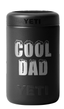YETI RAMBLER 375ML COLSTER 'COOL DAD' [Cl:BLACK]