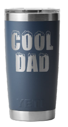 YETI RAMBLER 20OZ TUMBLER WITH MAGSLIDER LID 'COOL DAD' [Cl:NAVY]