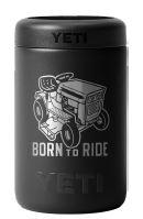 YETI RAMBLER 375ML COLSTER 'BORN TO RIDE' [Cl:BLACK]