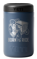 YETI RAMBLER 375ML COLSTER 'BORN TO RIDE' [Cl:NAVY]