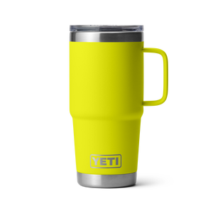 YETI RAMBLER 20OZ TRAVEL MUG WITH STRONGHOLD LID LIMITED EDITION FIREFLY YELLOW