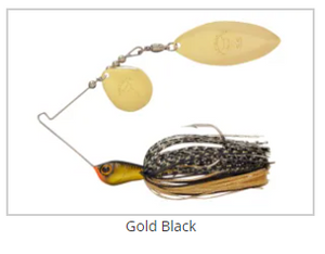 JACKALL SUPER ERUPTION JR SPINNERBAIT [Sz:1/4OZ   Cl:GOLD & BLACK SHAD]