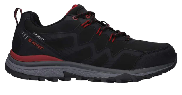 HI TECH STINGER LOW WP MENS BLACK RED 13