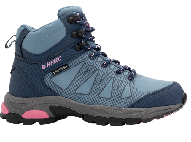 HI TECH RAVEN MID WP W SMOKE/NAVY/PINK US 9.5