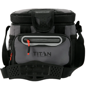 TITAN 9 CAN ZIPPERLESS COOLER SHARKSKIN GREY