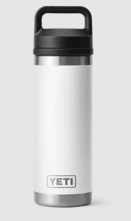 YETI RAMBLER 18OZ BOTTLE WITH CHUG CAP [Cl:WHITE]