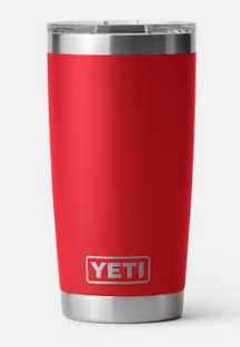 YETI RAMBLER 20OZ TUMBLER WITH MAGSLIDER LID LIMITED EDITION RESCUE RED