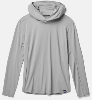 YETI HOODED LONG SLEEVE SUNSHIRT MENS GREY [Sz:SMALL]