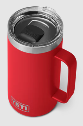 YETI RAMBLER 24OZ MUG WITH MAGSLIDER LID [Cl:RESCUE RED]