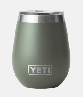 YETI RAMBLER 10OZ WINE TUMBLER WITH MAGSLIDER LID LIMITED EDITION CAMP GREEN