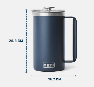 YETI RAMBLER 34OZ FRENCH PRESS WHITE