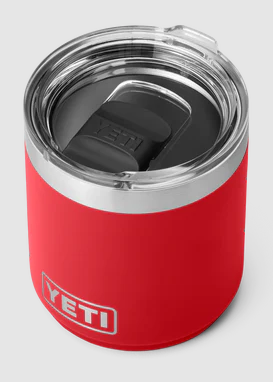 YETI RAMBLER 10OZ LOWBALL 2.0 WITH MAGSLIDER LID [Cl:RESCUE RED]