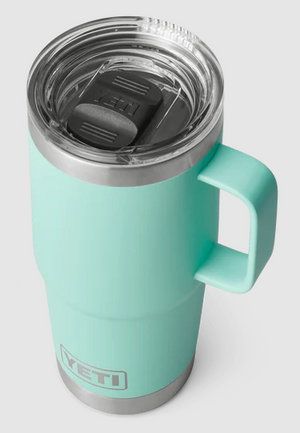 YETI RAMBLER 20OZ TRAVEL MUG WITH STRONGHOLD LID [Cl:SEAFOAM]