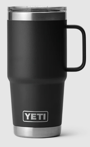 YETI RAMBLER 20OZ TRAVEL MUG WITH STRONGHOLD LID [Cl:BLACK]