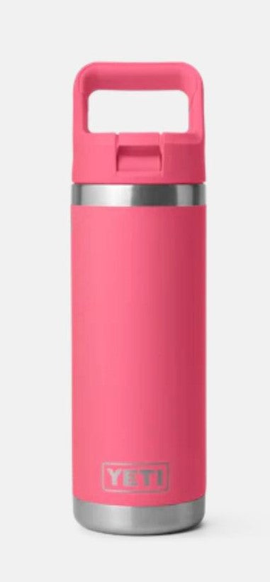 YETI RAMBLER 18OZ STRAW BOTTLE LIMITED EDITION TROPICAL PINK