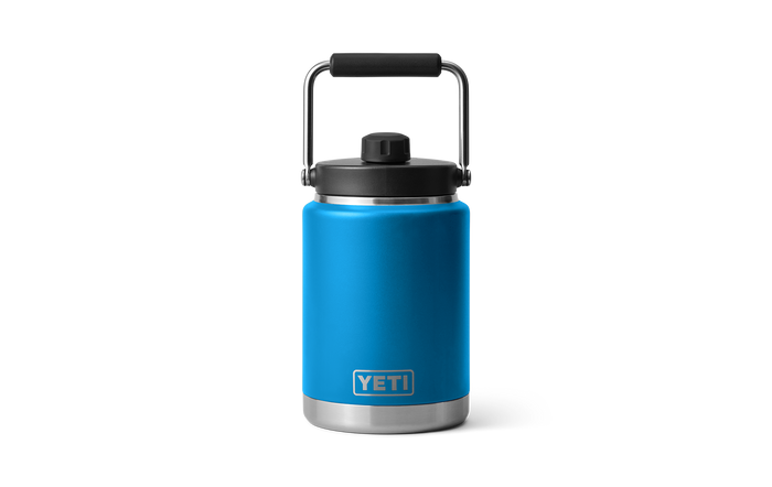 YETI RAMBLER HALF GALLON JUG LIMITED EDITION BIG WAVE BLUE