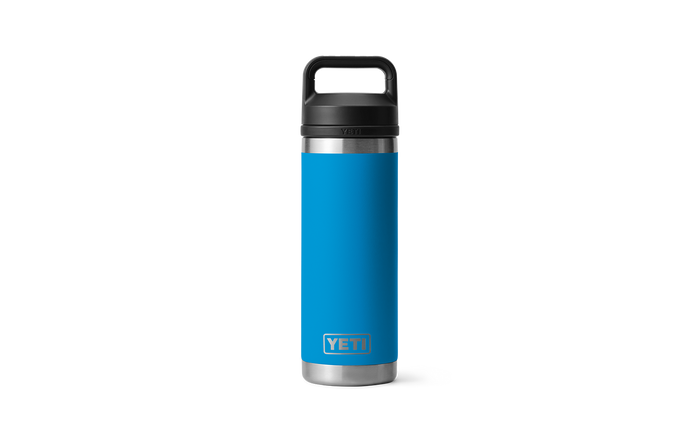 YETI RAMBLER 18OZ BOTTLE WITH CHUG CAP LIMITED EDITION BIG WAVE BLUE