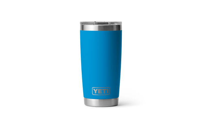 YETI RAMBLER 20OZ TUMBLER WITH MAGSLIDER LID LIMITED EDITION BIG WAVE BLUE