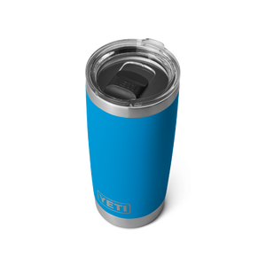 YETI RAMBLER 20OZ TUMBLER WITH MAGSLIDER LID LIMITED EDITION BIG WAVE BLUE