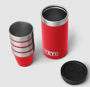 YETI SHOT GLASSES AND CASE [Cl:RESCUE RED]