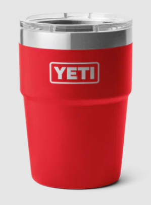YETI RAMBLER 16OZ STACKABLE CUP WITH MAGSLIDER LID [Cl:RESCUE RED]