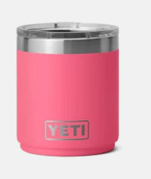 YETI RAMBLER 10OZ LOWBALL WITH MAGSLIDER LID LIMITED EDITION TROPICAL PINK