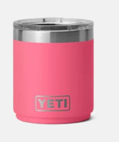 YETI RAMBLER 10OZ LOWBALL WITH MAGSLIDER LID LIMITED EDITION TROPICAL PINK