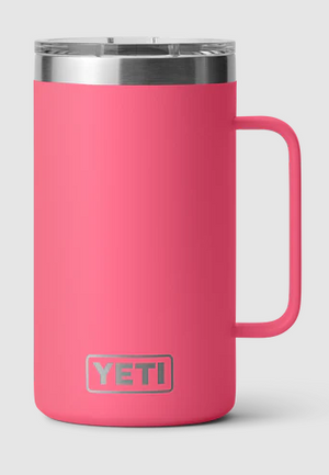 YETI RAMBLER 24OZ MUG WITH MAGSLIDER LID [Cl:TROPICAL PINK]