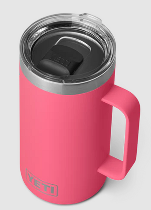 YETI RAMBLER 24OZ MUG WITH MAGSLIDER LID [Cl:TROPICAL PINK]