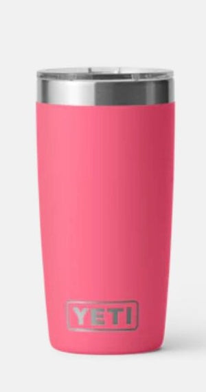 YETI RAMBLER 10OZ TUMBLER WITH MAGSLIDER LID LIMITED EDITION TROPICAL PINK