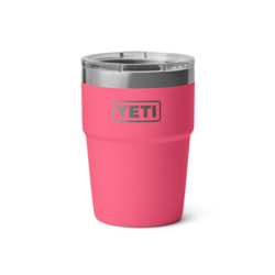 YETI RAMBLER 16OZ STACKABLE CUP WITH MAGSLIDER LID LIMITED EDITION TROPICAL PINK