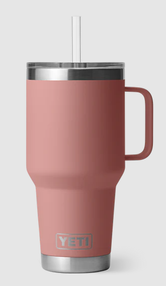 YETI RAMBLER 35OZ STRAW MUG LIMITED EDITION SANDSTONE PINK