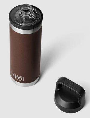 YETI RAMBLER 18OZ BOTTLE WITH CHUG CAP LIMITED EDITION WETLANDS BROWN