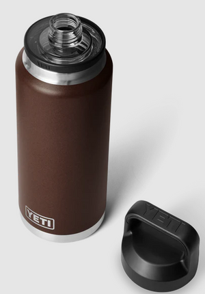 YETI RAMBLER 36OZ BOTTLE WITH CHUG CAP LIMITED EDITION WETLANDS BROWN