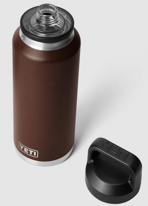 YETI RAMBLER 46OZ BOTTLE WITH CHUG CAP LIMITED EDITION WETLANDS BROWN