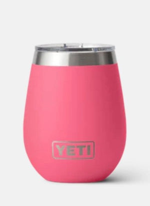 YETI RAMBLER 10OZ WINE TUMBLER WITH MAGSLIDER LID LIMITED EDITION TROPICAL PINK